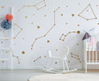 Constellation zodiac wall stickers shown at 79 × 79 inches (200 × 200 cm).