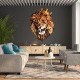 Additional product view of Crowned Lion Vinyl Wall Sticker.