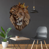 Alternate product presentation of Crowned Lion Vinyl Wall Sticker.