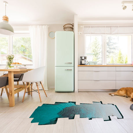 3D ocean floor decal with an underwater porthole illusion