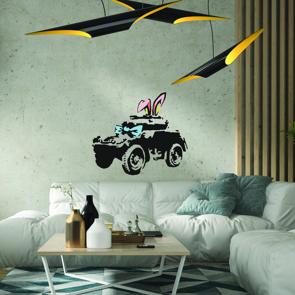 Alternate gallery view of Artist Armoured Car Wall Art Sticker.