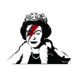 Artist queen vinyl sticker in black.