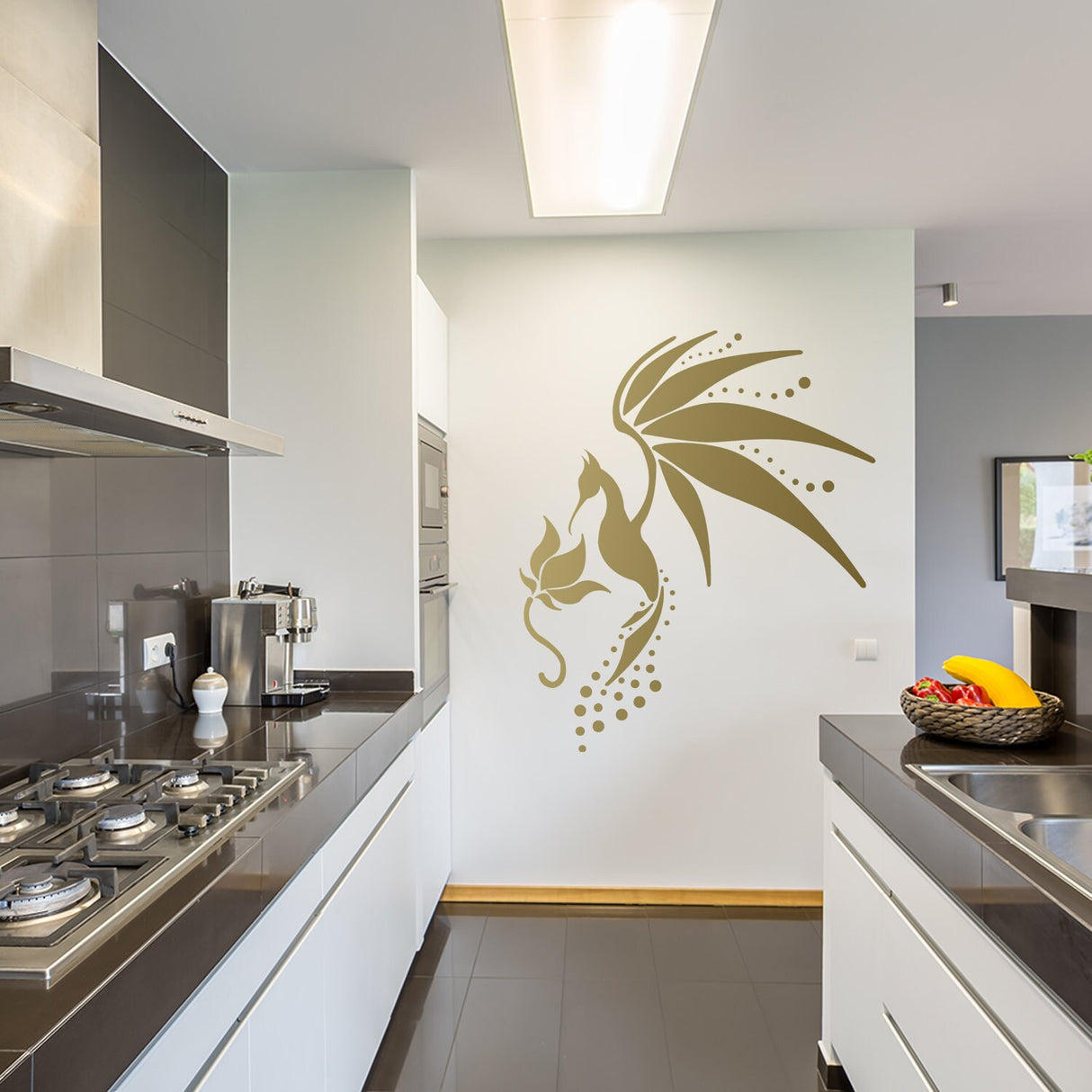 Additional product detail of Hummingbird Wall Vinyl Sticker.