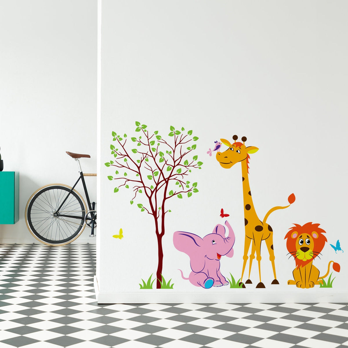 Additional product view of Nursery Animal Wall Decor Vinyl Sticker.