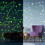 Product detail view of 225x Glow In Dark Zodiac Star Wall Sticker.