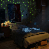 Alternate product view of 257x Glow In The Dark Circle Stars Wall Stickers.