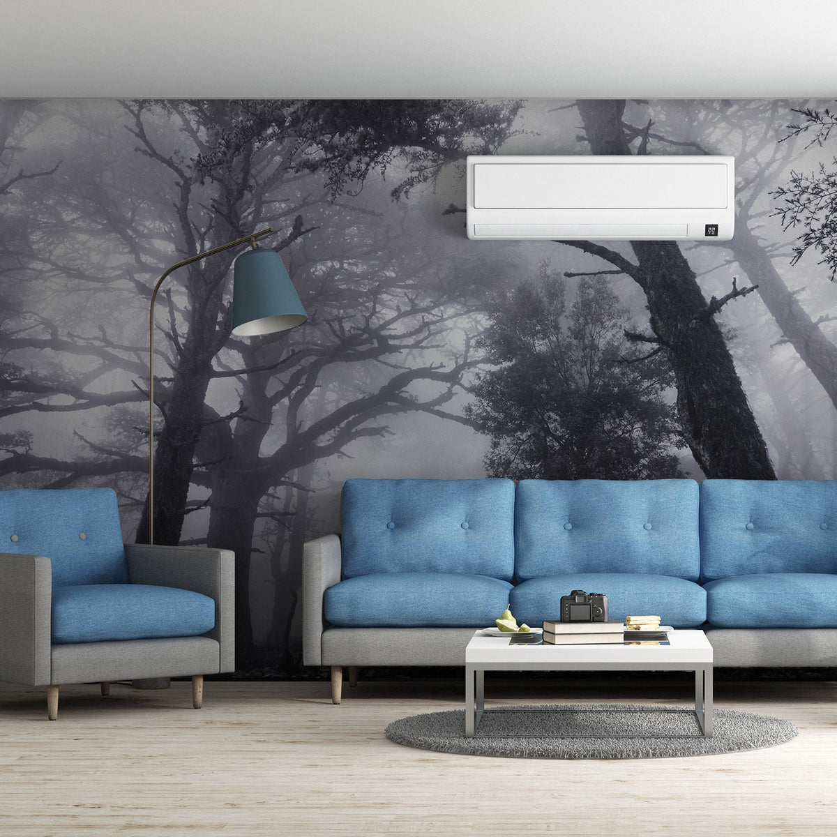 Product gallery view of Misty Forest Wall Mural.