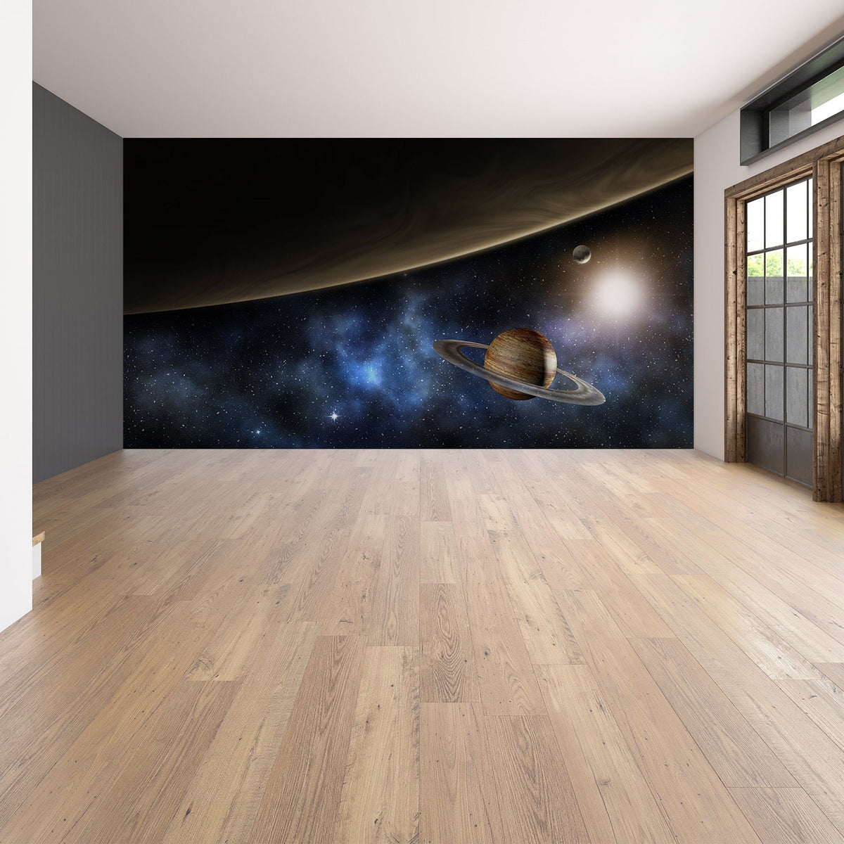 Alternate product presentation of Deep Outer Space Wallpaper Art Decor Decal.