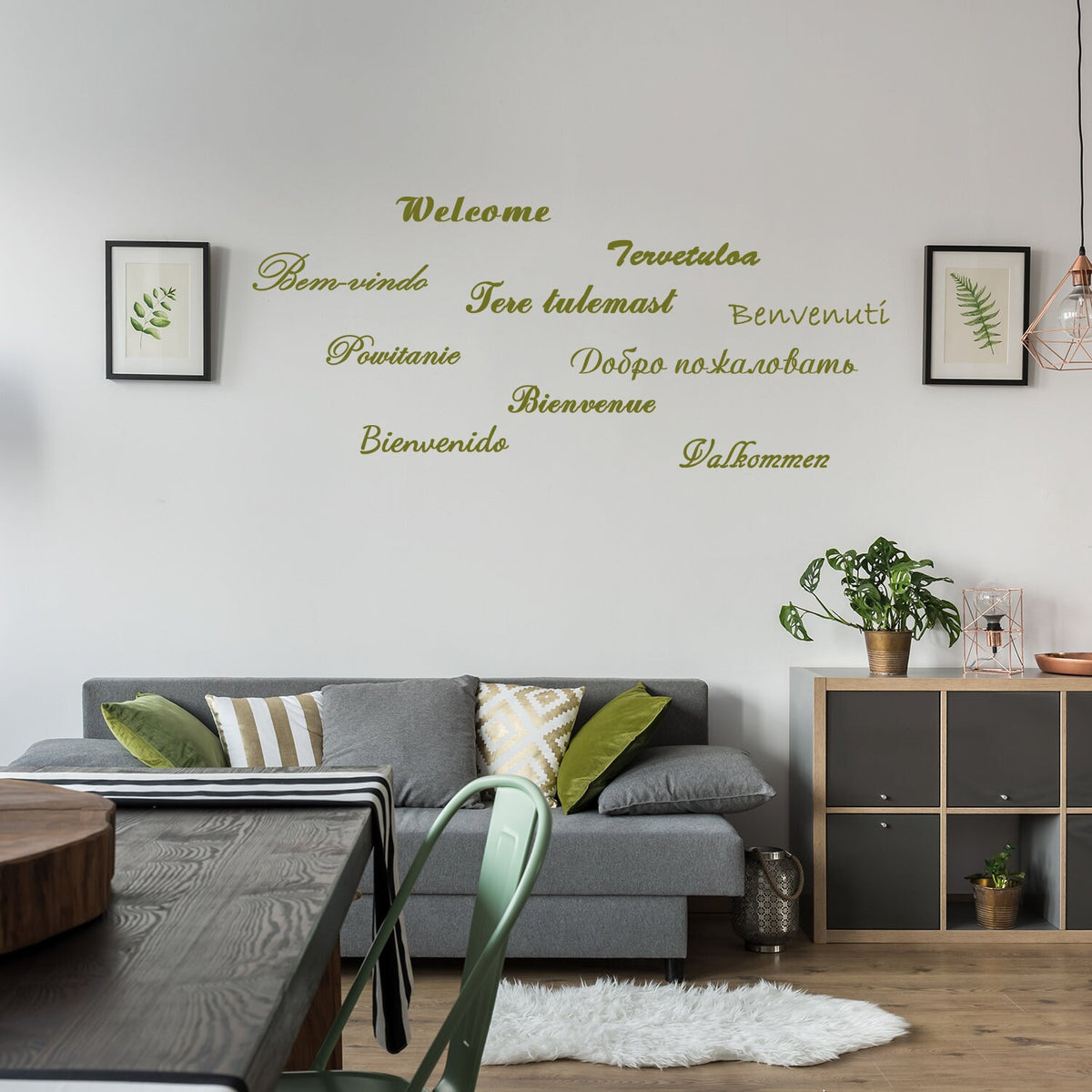 Alternate product presentation of Welcome Vinyl Wall Stickers.