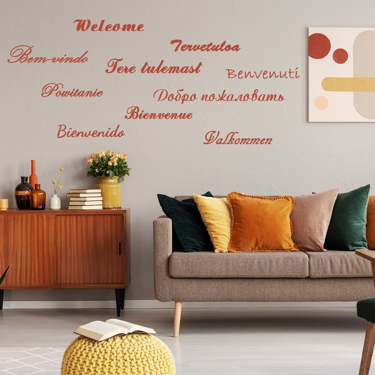 Additional product detail of Welcome Vinyl Wall Stickers.