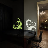 Additional product detail of Glow In Dark Octopus Tentacle Vinyl Wall Art Sticker.