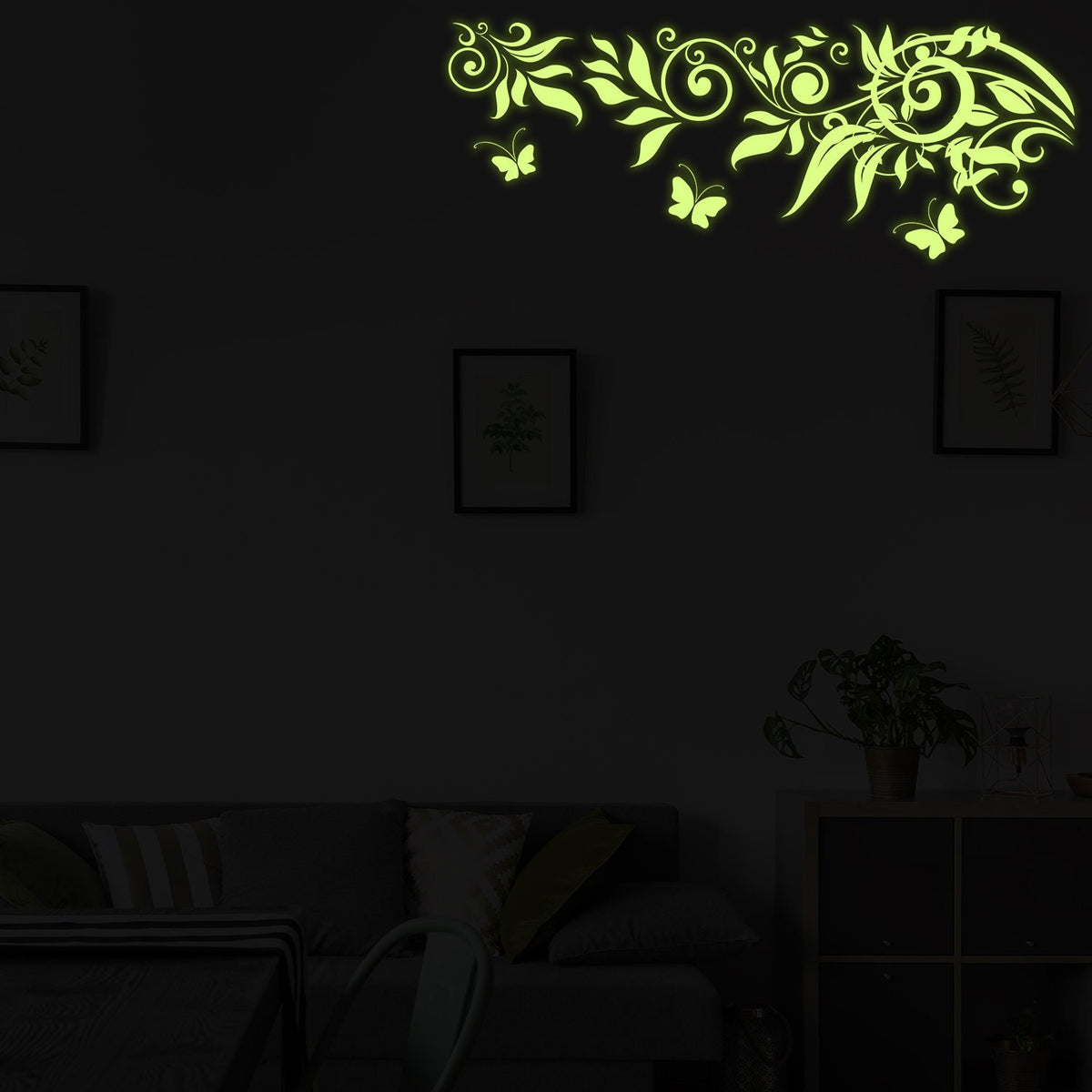 Product gallery view of Glow At Night Decal Branch Wall Sticker.