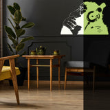 Additional product detail of Artist Glowing Vinyl Wall Decal Monkey With Headphones.