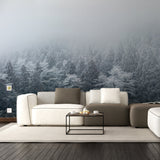 Additional product view of Foggy Forest Wallpaper Sticker Mural.