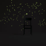 Product presentation view of Night Glowing Star Wall Stickers.