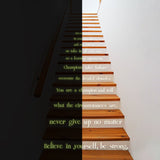 Дополнительная фотография товара: Светящаяся наклейка Believe in Yourself для лестницы
