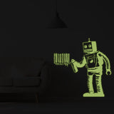 Product presentation view of Glow In The Dark Wall Vinyl Sticker Art.