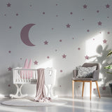 Additional product detail of 116-Piece Moon and Star Wall Decal Set.