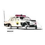 Police Car Wall Vinyl Sticker - Officer Art Mural Decal Label.
