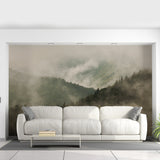 Product presentation view of Foggy Forest Wallpaper Sticker Mural.