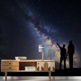 Product presentation view of Deep Outer Space Wallpaper Art Decor Decal.
