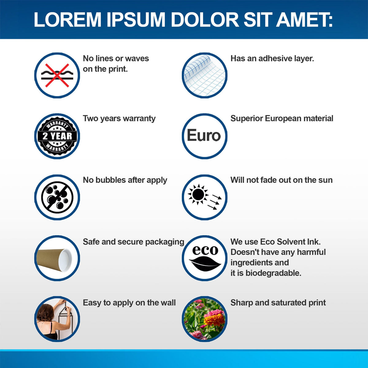 Product gallery view of Photo Collage Picture Wallpaper Sticker.
