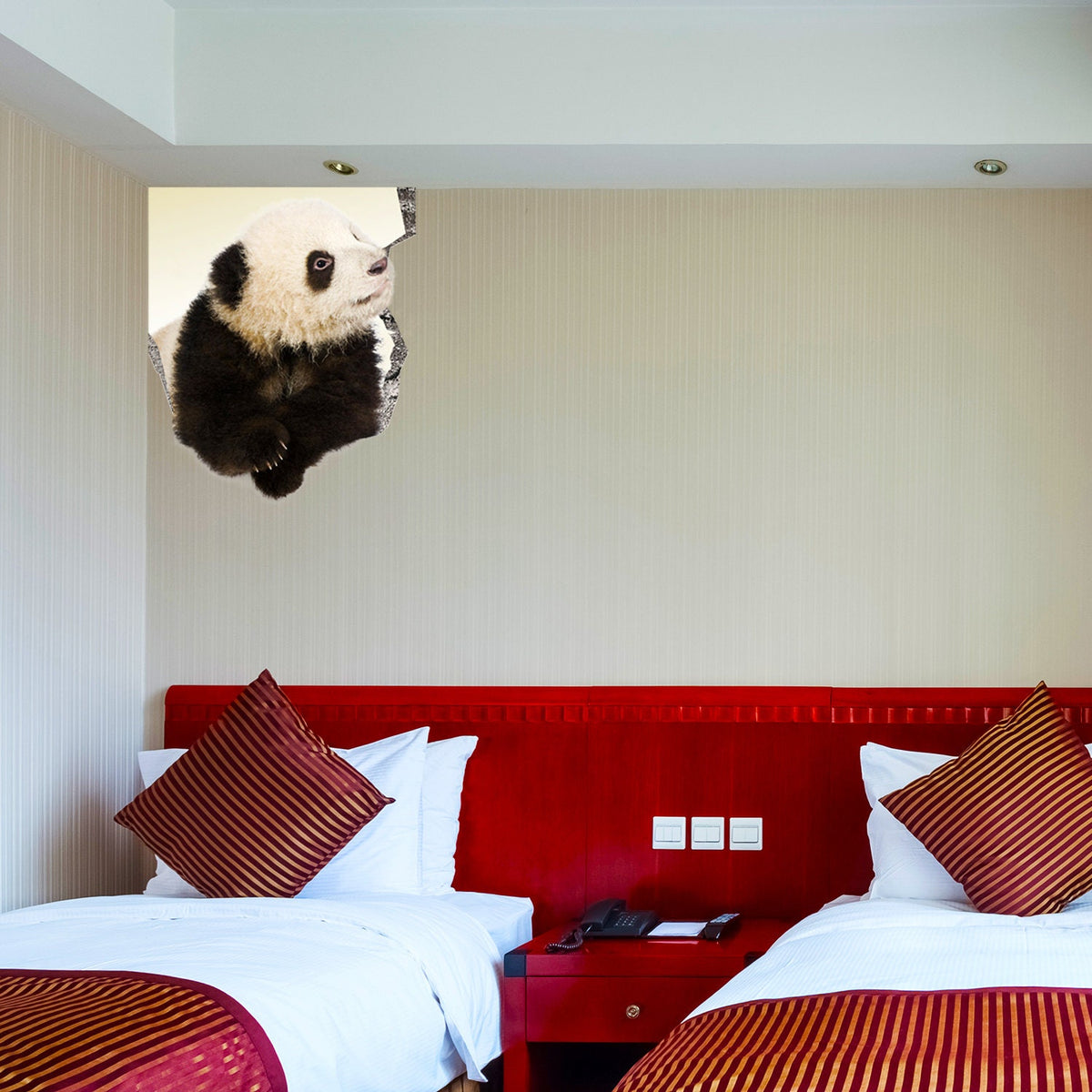 Alternate product presentation of 3d Art Animal Hole In Wall Sticker.