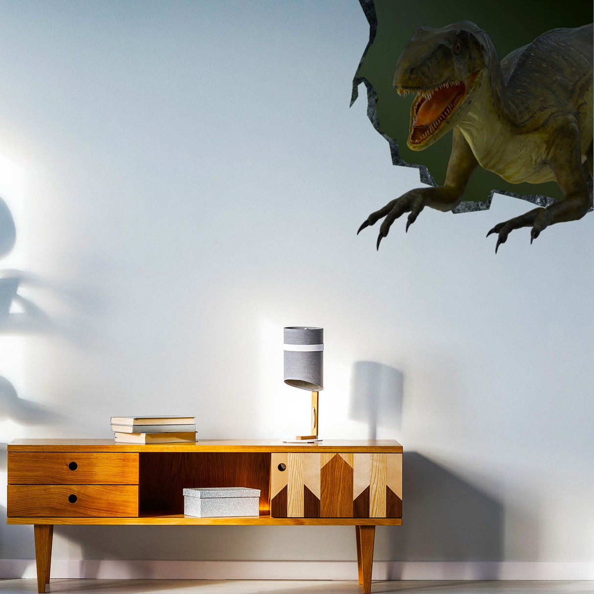 Alternate gallery view of 3d Dinosaurus Art Animal Hole In Wall Sticker.
