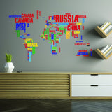 Additional product detail of World Map Vinyl Wall Sticker.