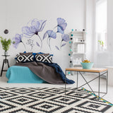 Additional product detail of Floral Wall Vinyl Sticker Mural.