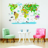 Additional product detail of Kids World Map Wall Decal.