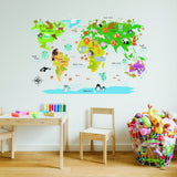Alternate gallery view of Kids World Map Wall Decal.
