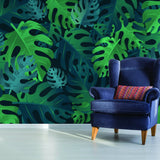 Product detail view of Leaves Wallpaper Tapestry Decor.
