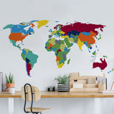 Additional product view of Large World Map Wall Decal.