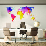Additional product view of World Map Wall Decal.