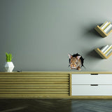 Product presentation view of 3d Rabbit Wall Decal.