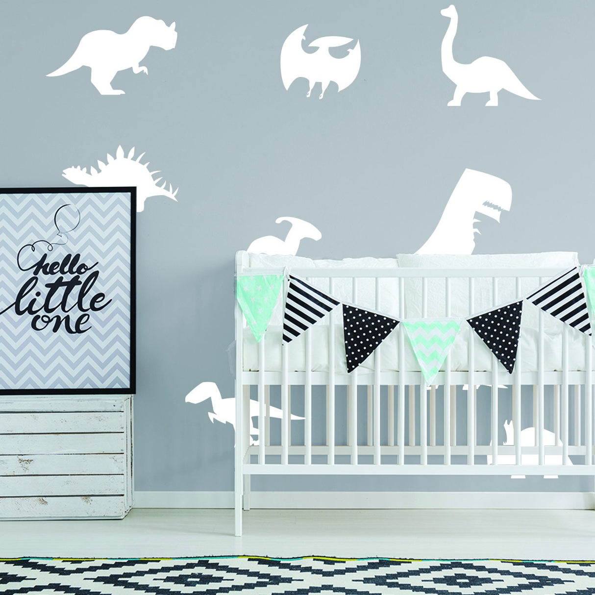 Product gallery view 9 of 40x Glow In Dark Dinosaur Wall Room Decor Decal.
