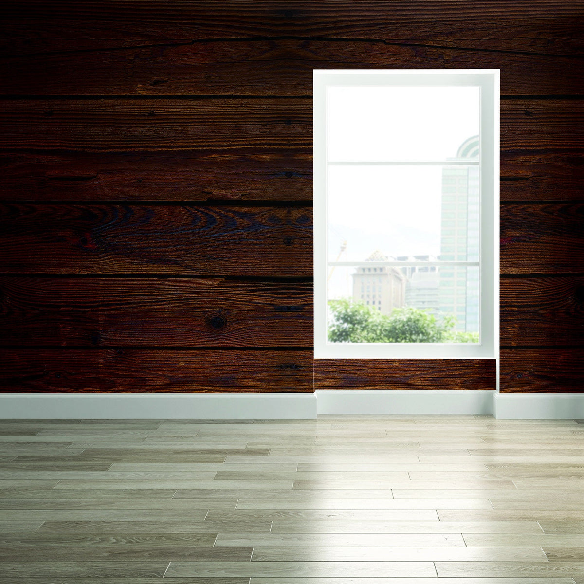 Additional product view of Wood Wall Wallpaper Sticker.