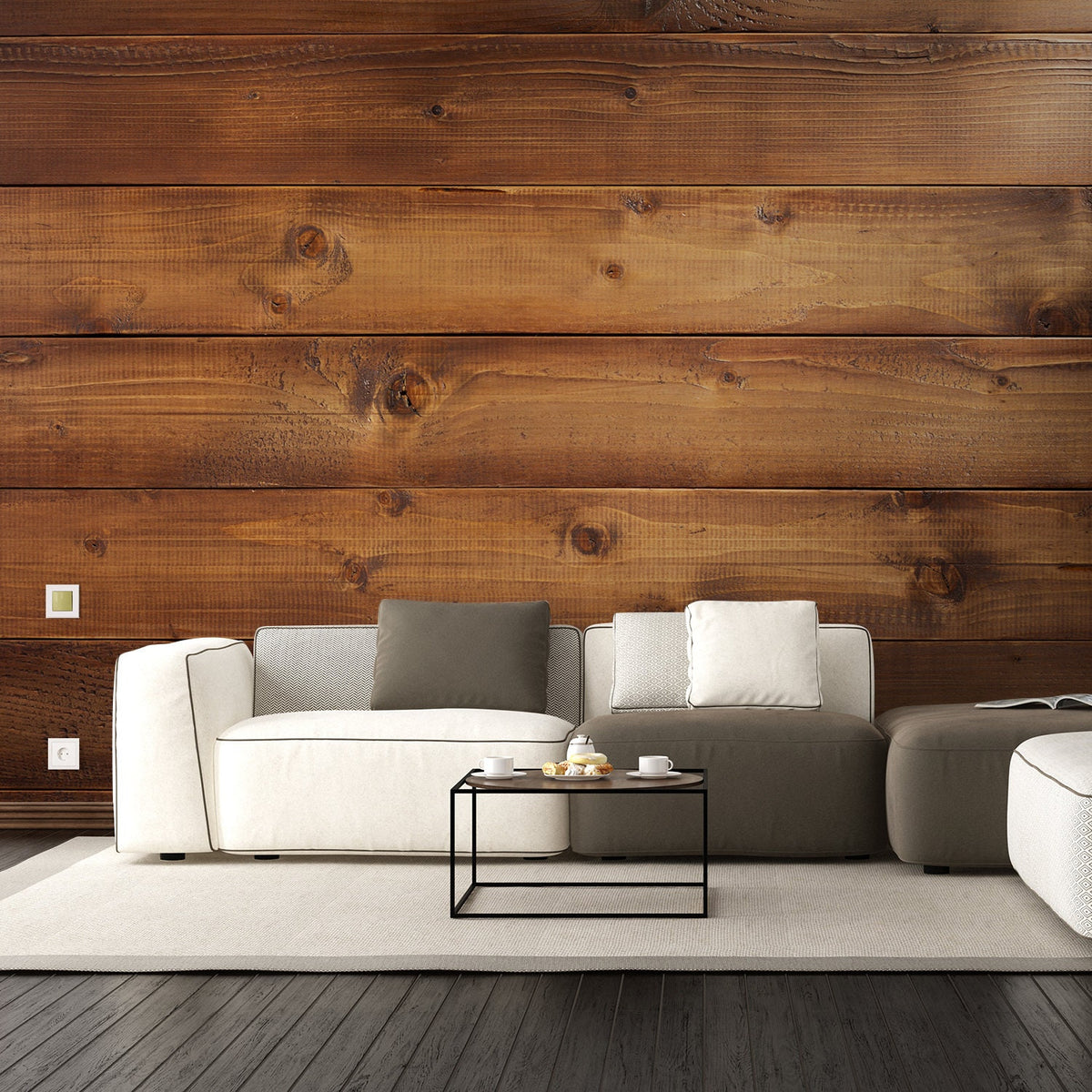 Product detail view of Wallpaper Wood Effect Self Adhesive Vinyl Stickers.