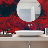 Product presentation view of Marble Vinyl Wallpaper Sticker.