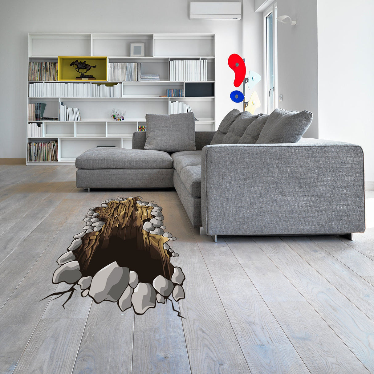 Alternate gallery view of 3d Floor Porthole Sticker.
