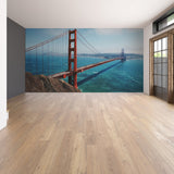 Product presentation view of California Golden Gate Bridge Wallpaper Sticker.