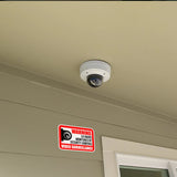 Product gallery view 9 of 10x Video Camera Surveillance Warning Sign Pack.