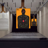 Full-length silhouette scoring target poster displayed as a 16 × 24 inch sheet.