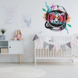 Additional product detail of Space Cat Wall Art Decor Transfer Sticker.