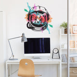 Additional product view of Space Cat Wall Art Decor Transfer Sticker.