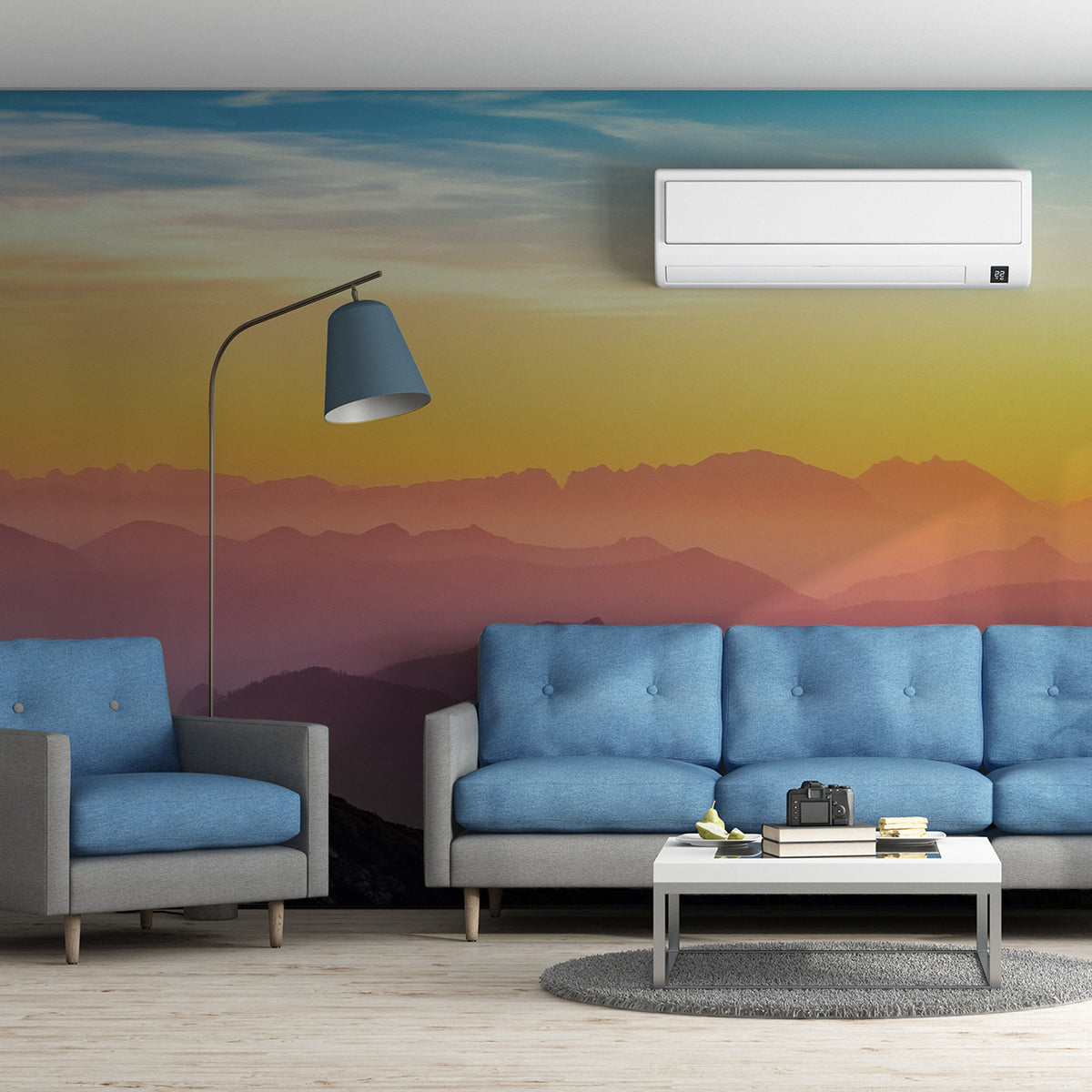 Alternate product presentation of Sunset Wallpaper Decals.