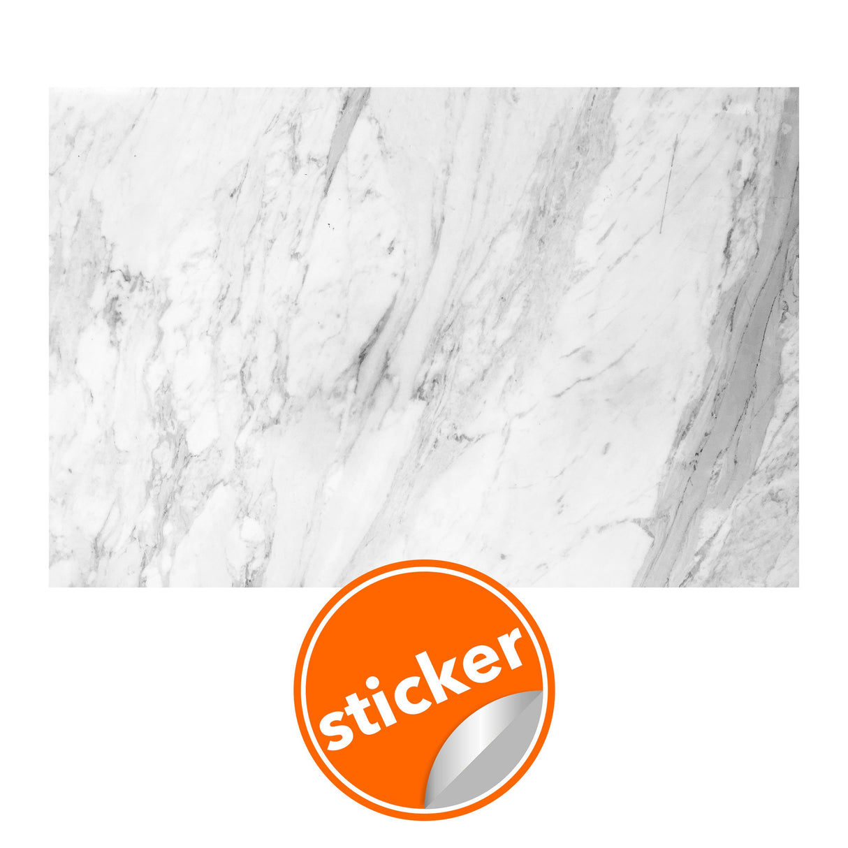 Marble Vinyl Wallpaper Sticker - Peel Stick Wall Paper Wrap Decal.