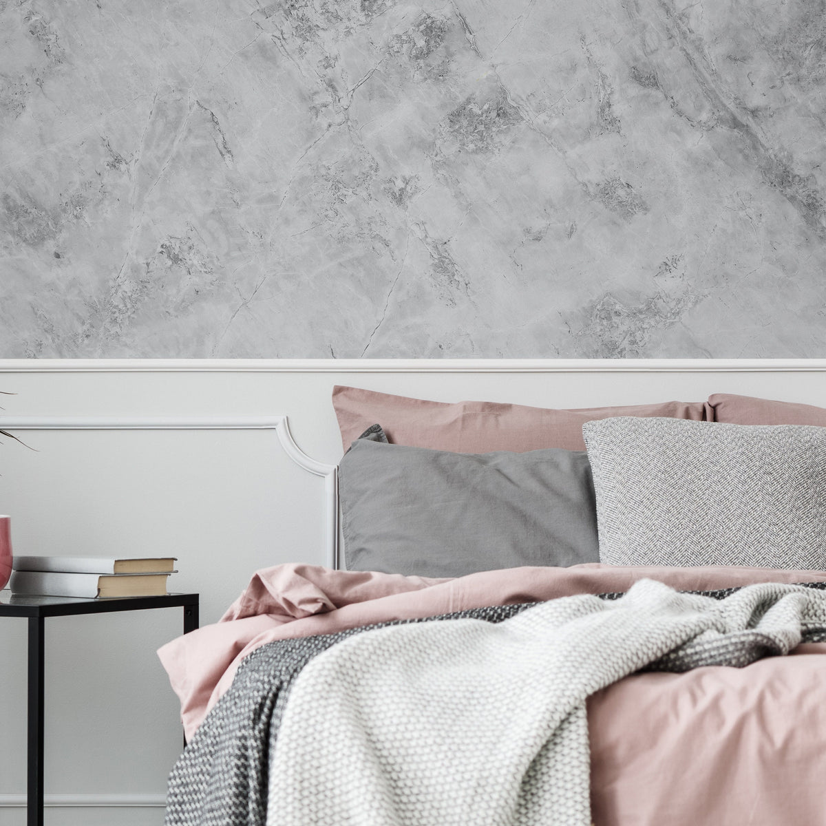 Additional product detail of Marble Vinyl Wallpaper Sticker.