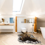 Additional product view of 3d Floor Porthole Sticker.